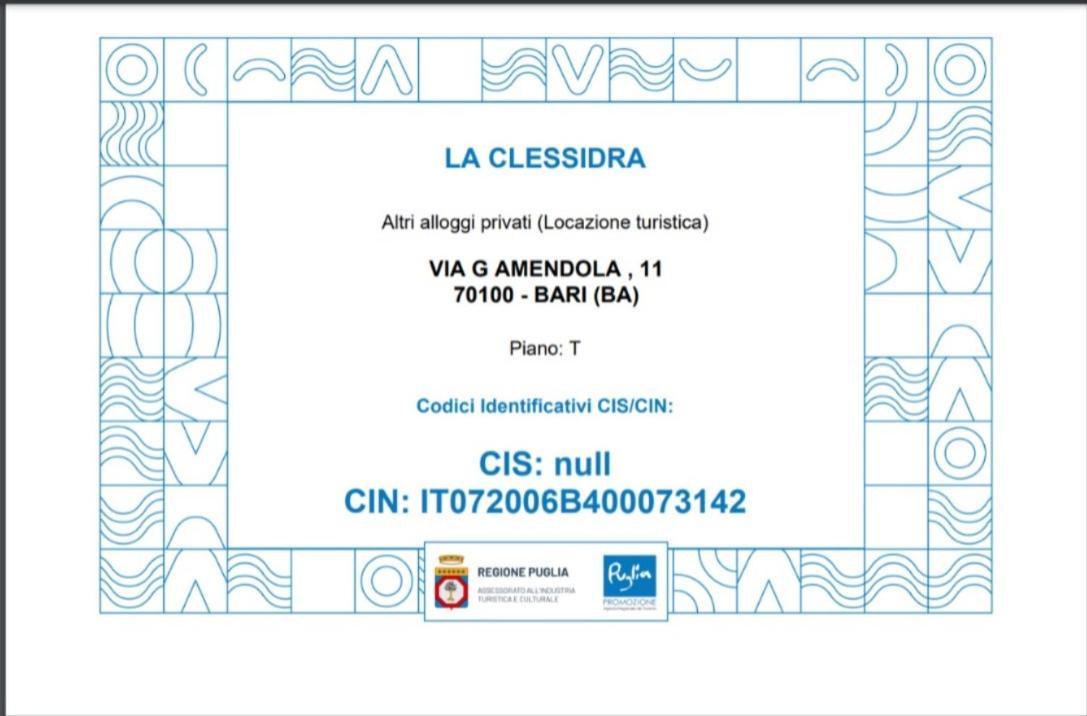 La Clessidra B&B Bari Bagian luar foto